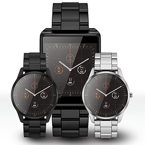 Runde und eckige Oxy Smartwatch mit offenem ELF OS