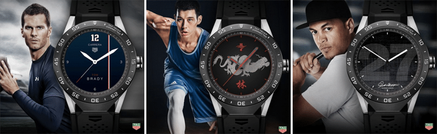 Exklusive Tag Heuer Connected Watchfaces von Sportlern