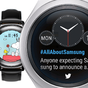 Neue Samsung Gear S2 Watchfaces: Twitter Trends & Snoopy