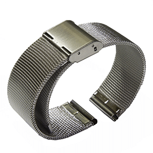 Edelstahl Armband Milanaise (Silber)