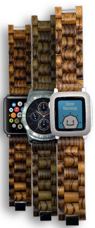 Ottm Holzarmbänder für Smartwatches