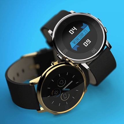 Pebble Time Round in poliertem Gold und Silber geplant