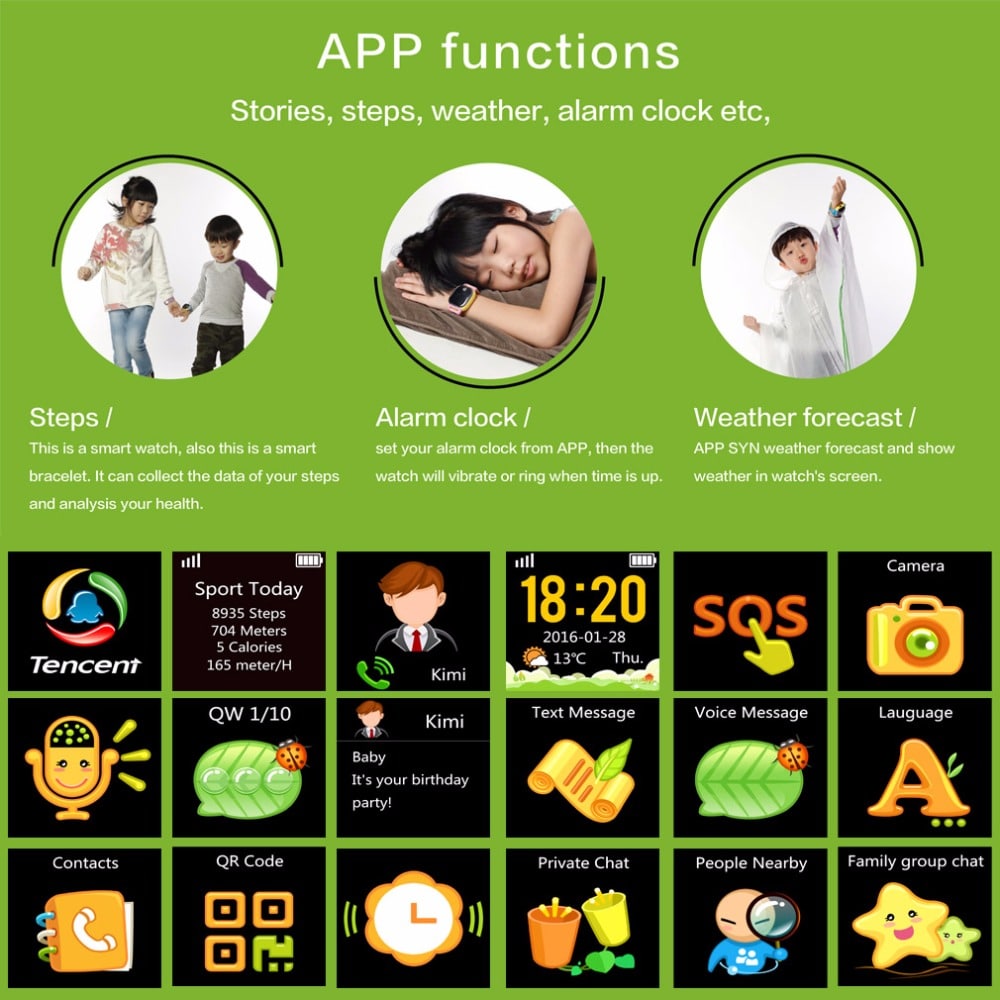 Tencent QQ Watch Funktionen