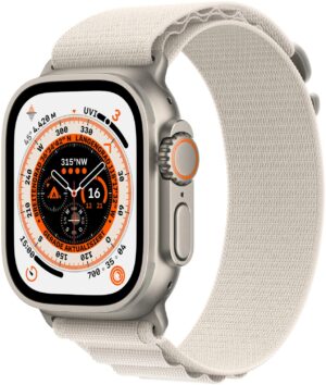 Apple Watch Ultra (49mm) GPS+4G Titan mit Alpine Loop Armband (S) titan/polarstern