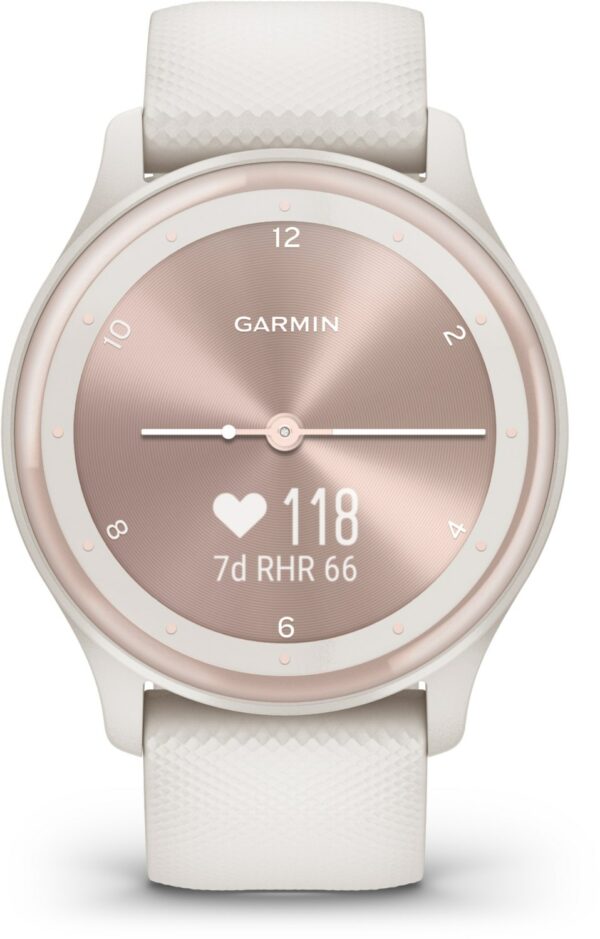 Garmin vivomove Sport Sportuhr elfenbein/perlgold