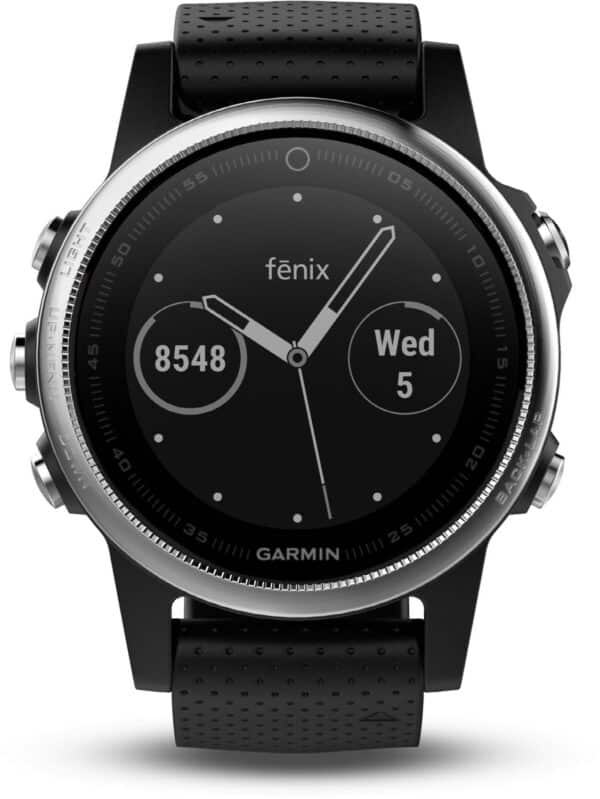 Garmin fenix 5S Sportuhr silber/schwarz