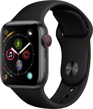 Apple Watch Series 4 (40mm) GPS+4G mit Sportarmband spacegrau/schwarz