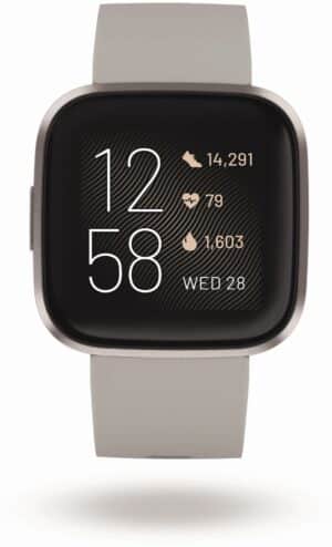 Fitbit Versa 2 Smartwatch stone/mist grey