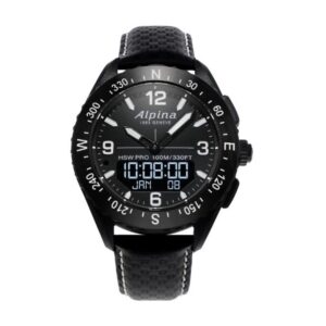 Alpina Alpiner X Smartwatch - Lederband | Schwarz