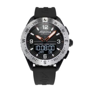 Alpina Alpiner X Smartwatch - Silikonband | Schwarz/Silber
