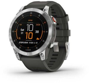 Garmin epix Sportuhr schiefergrau/silber