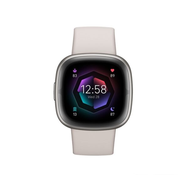 Fitbit Sense 2 - Mondweiß/Platin