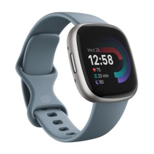 Fitbit Versa 4 - Wasserfallblau/Platin