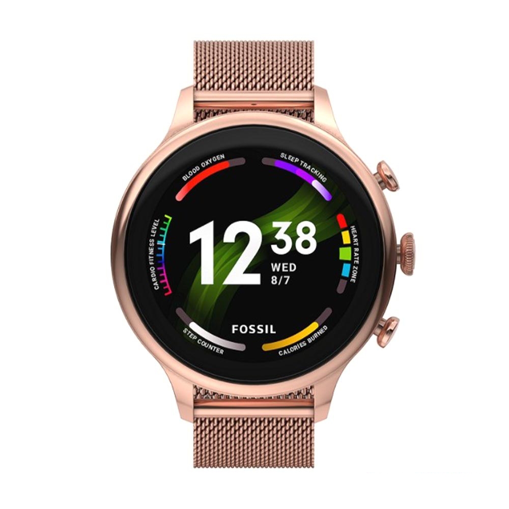 Fossil Gen 6 Smartwatch - 42mm | Mesh-Armband | Roségold online kaufen ...